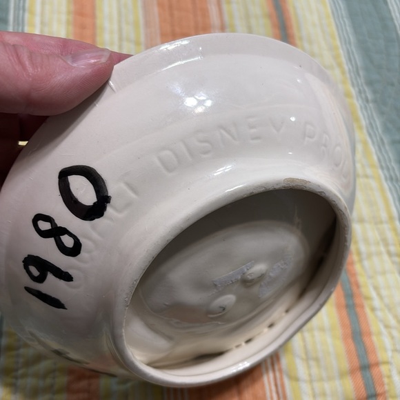 Walt Disney Prod Handpainted Mickey Mouse Bowl 1980 - Picture 3 of 4